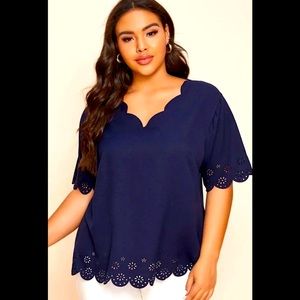 SHEIN navy top